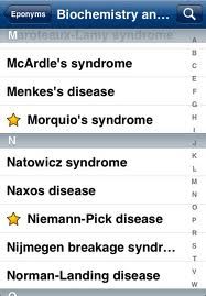 Eponyms (for students) app